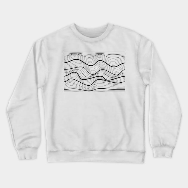 Abstract Geometric lines Crewneck Sweatshirt by rayfox